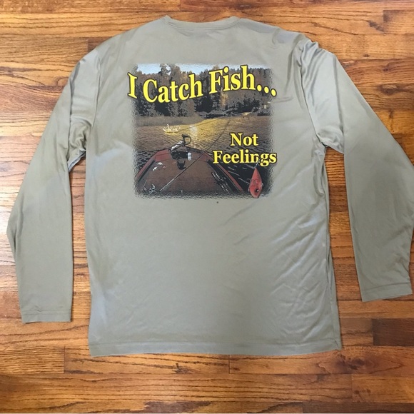 Sport-Tek LS Performance Fishing Shirt
Catch Fish Feelings NWOT
Bass Bucks Birds - Picture 13 of 13